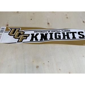 UCF‎ Central Florida Golden Knights Logo Black and Gold Car Decal Bumper Sticker